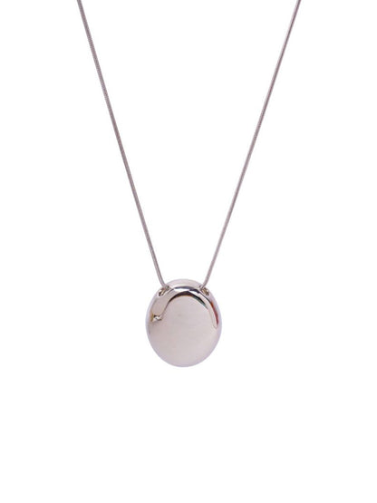 SALTY Stone-Studded Stainless Steel Pendants With Chains