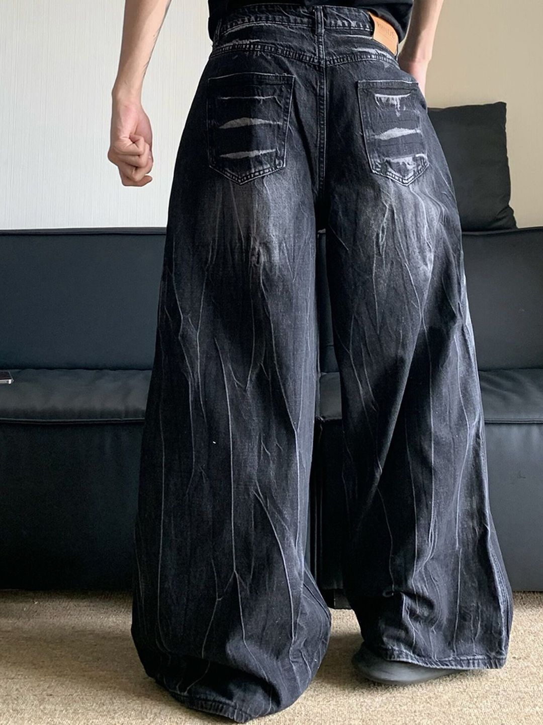 Men Wide Leg Jeans