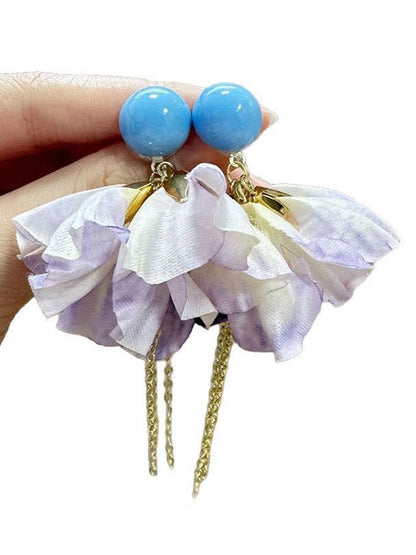 Artificial Beads Beaded Quirky Drop Earrings