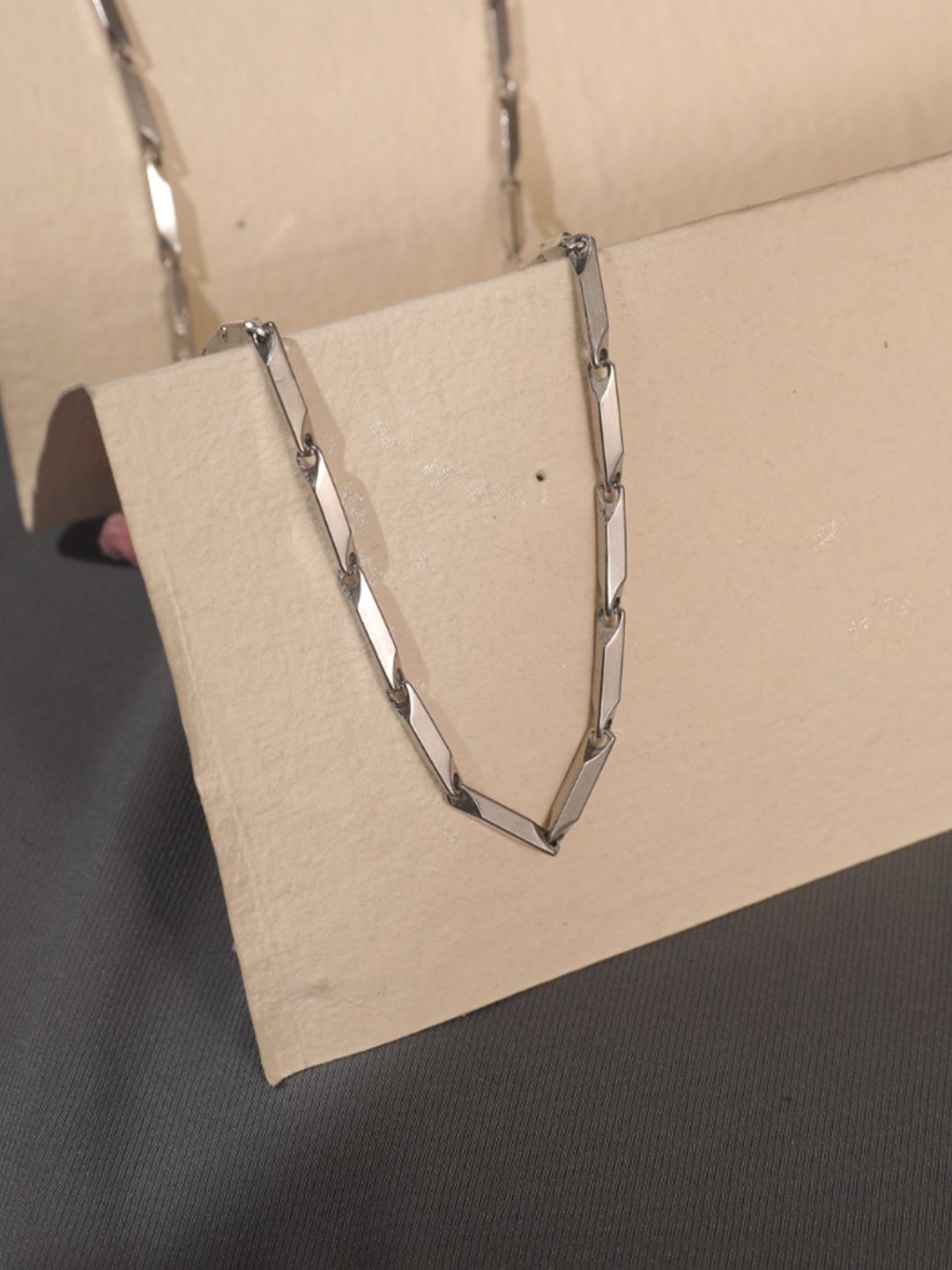 SALTY Men Stainless Steel Figaro Style Chain