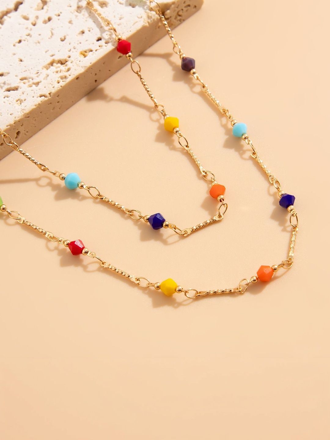 Gold-Plated Hand Painted Necklace
