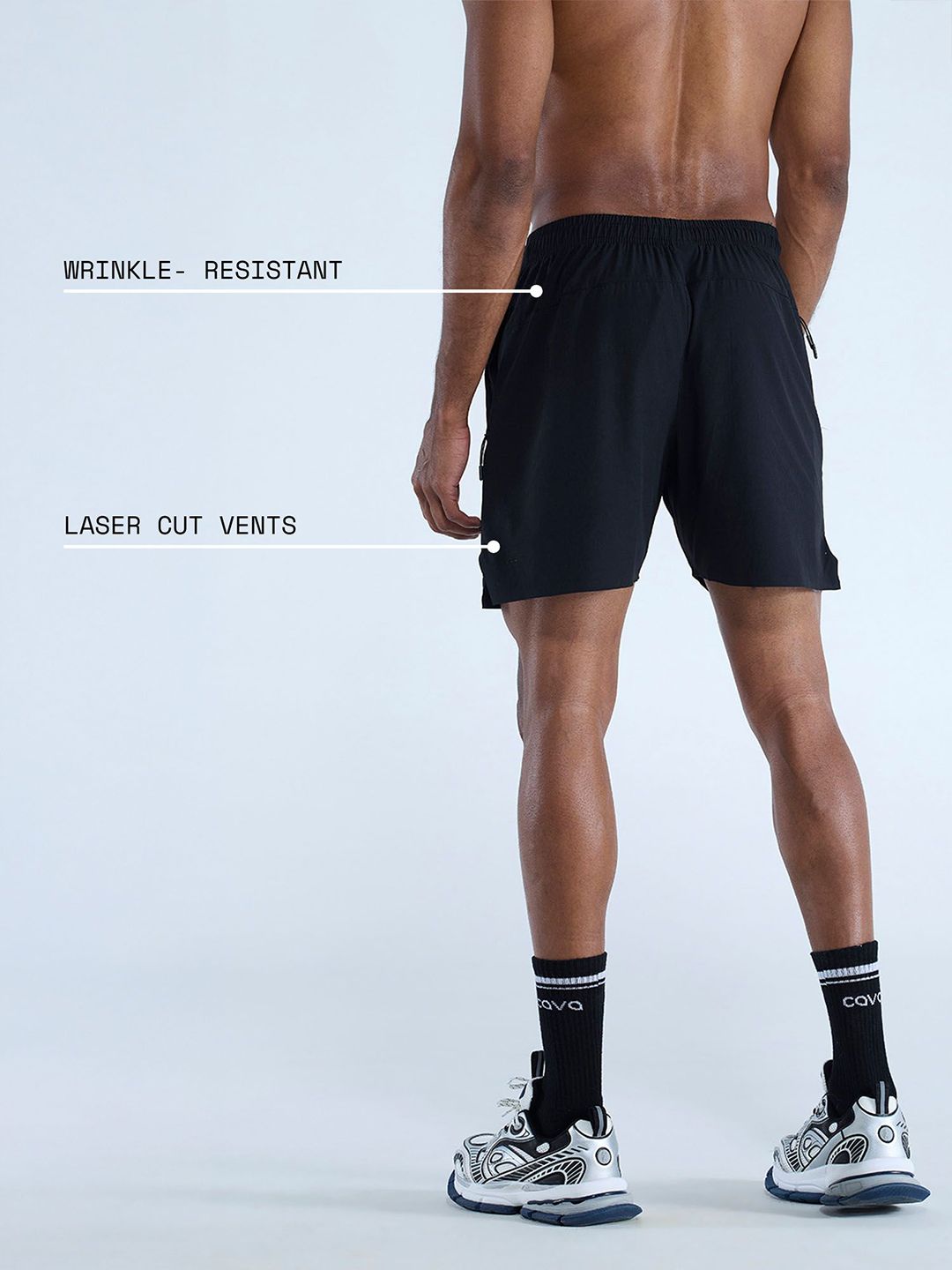 Black Train-in shorts