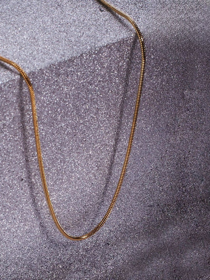 SALTY Pack of 2 Men Round Snake Gold Chain