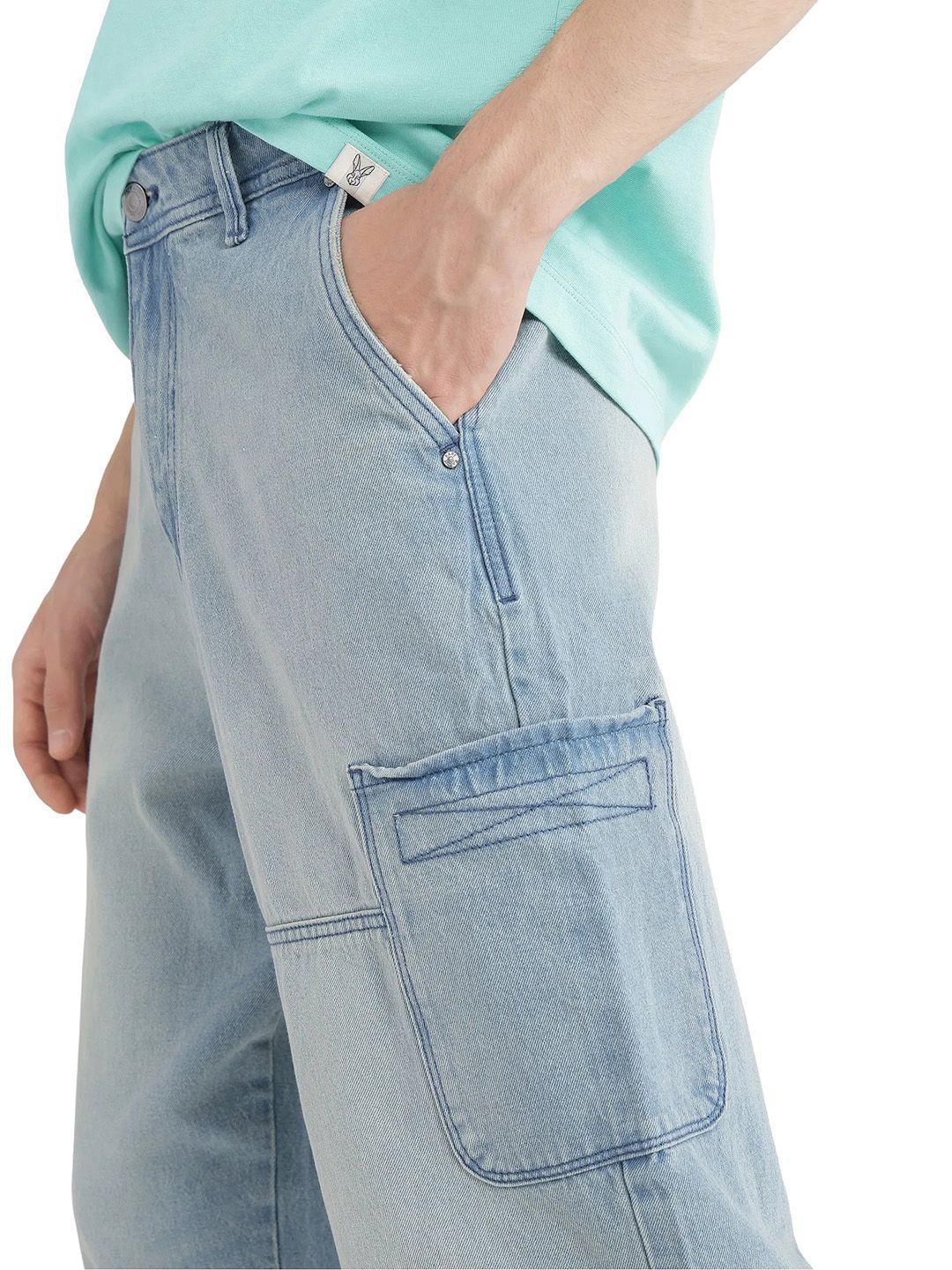 Men Heavy Fade Stretchable Regular Fit Jeans