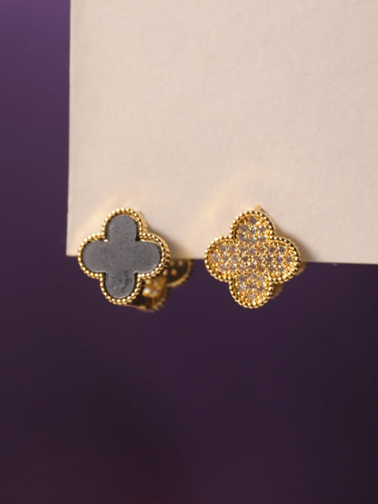 SALTY Gold-Plated Contemporary Studs Earrings
