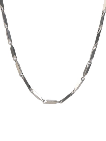 SALTY Men Stainless Steel Figaro Style Chain
