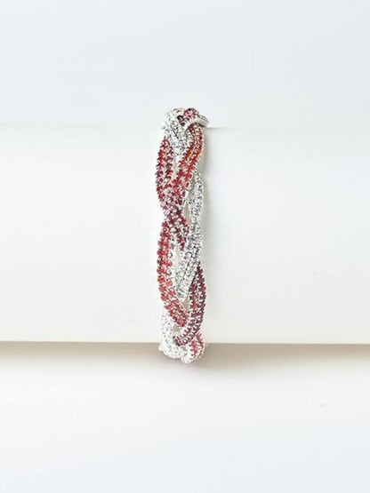 SALTY Artificial Stones Studded Elasticated Bracelet