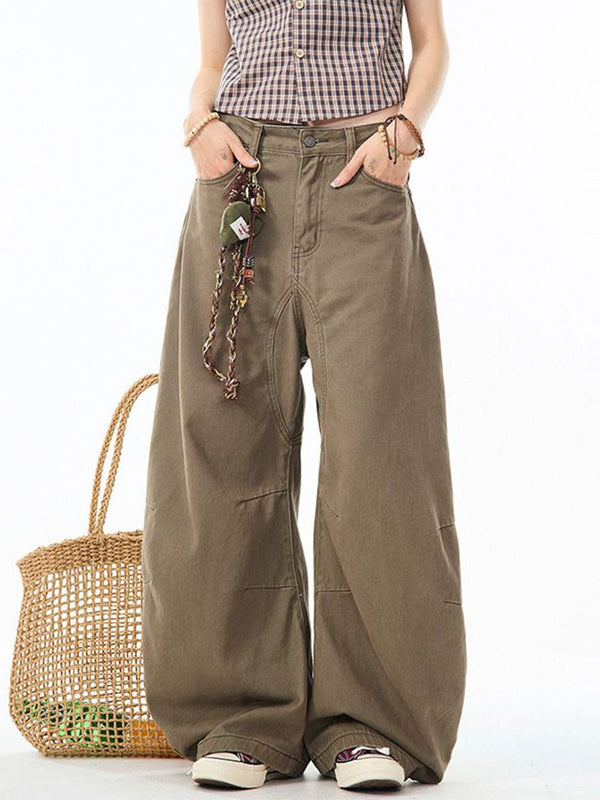 Women Mid-Rise Light Fade Wide Leg Jeans