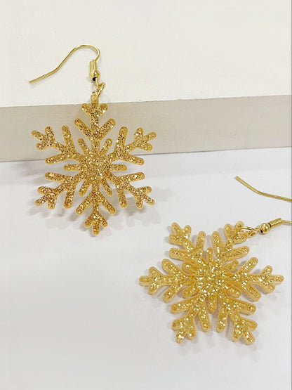 Leaf Shaped Drop Earrings