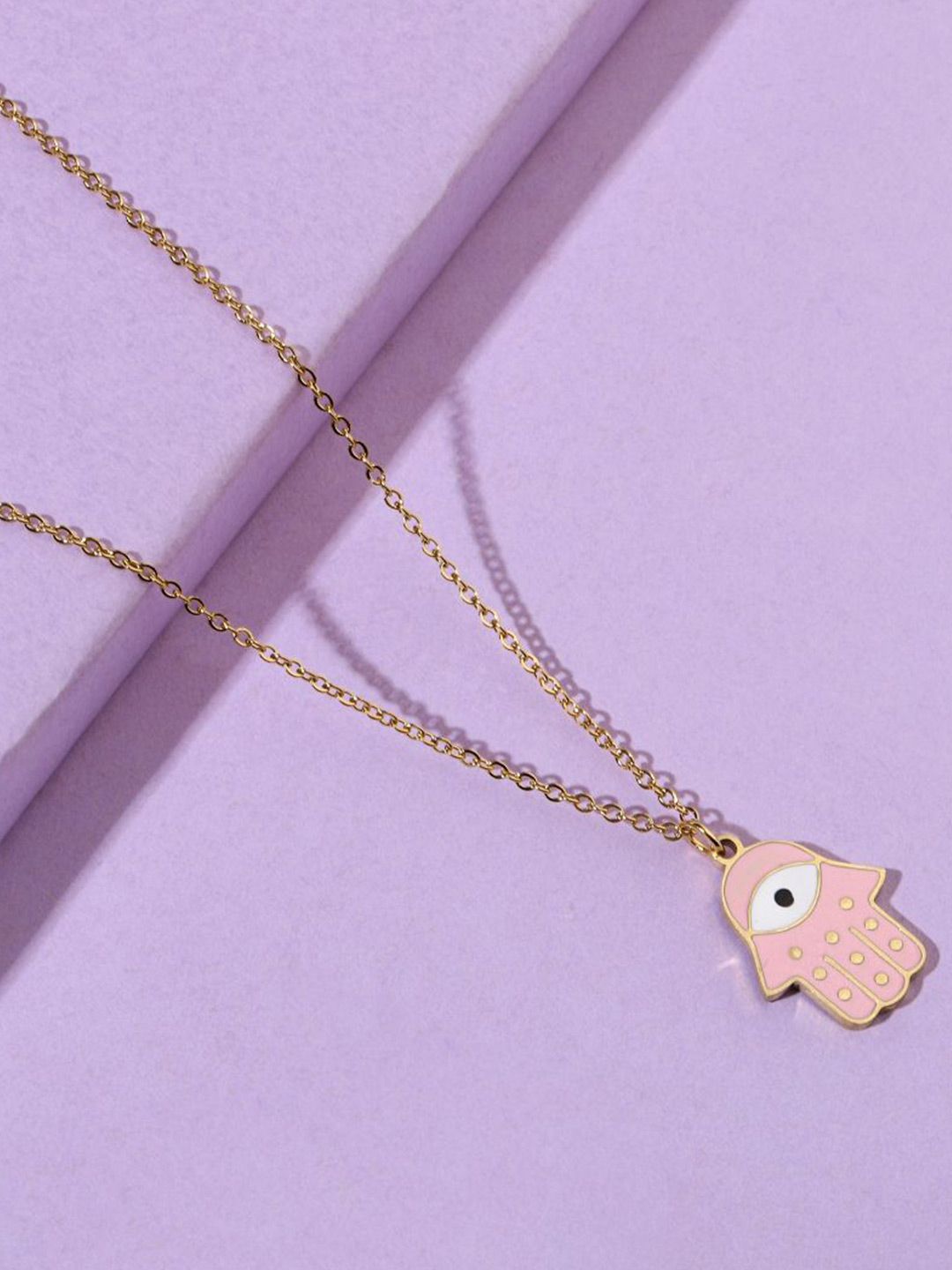 SALTY Stainless Steel Humsa Evil Eye Chain