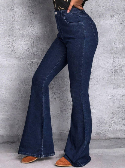 Women Jean Bootcut High-Rise Light Fade Stretchable Jeans