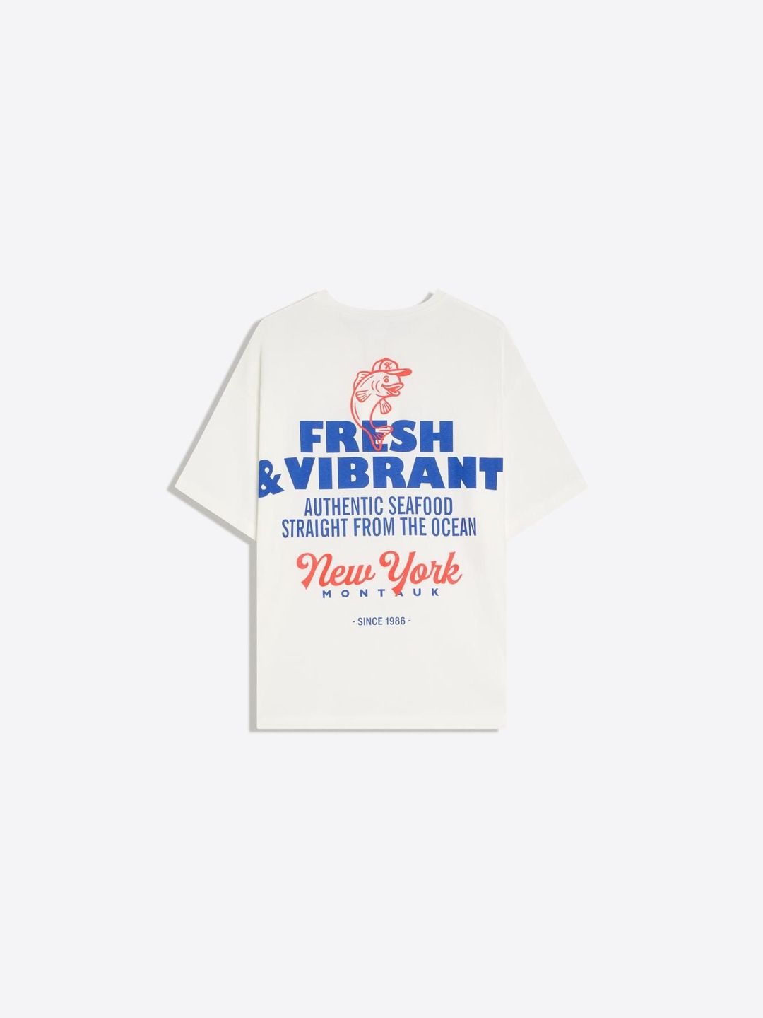 Typography Printed Oversized Fit Cotton T-shirt