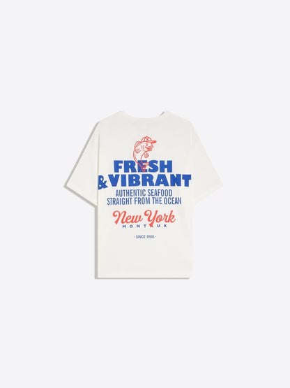 Typography Printed Oversized Fit Cotton T-shirt