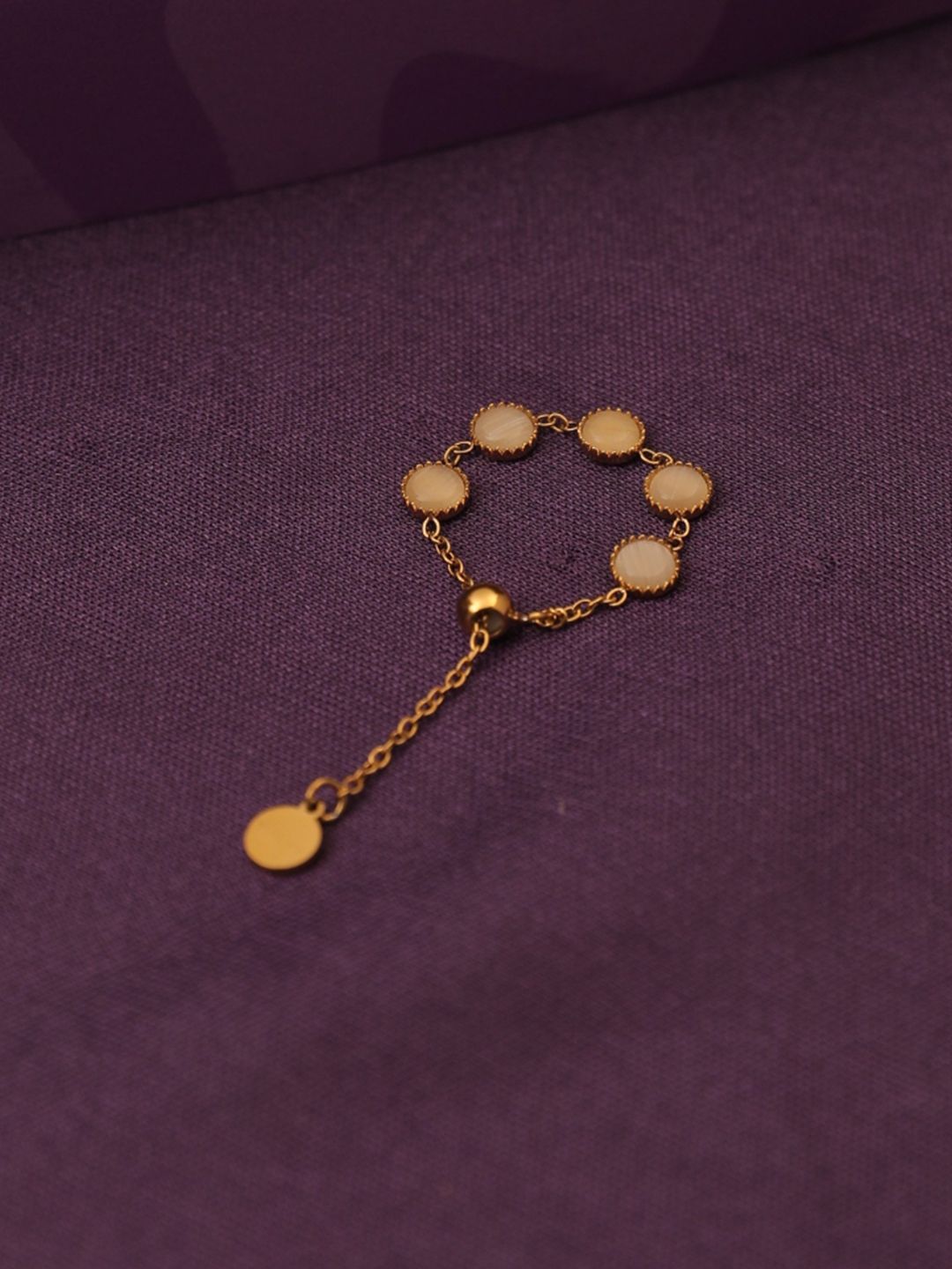 SALTY Opalescent Chain Ring for Women