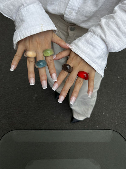 Women Resin Finger Ring