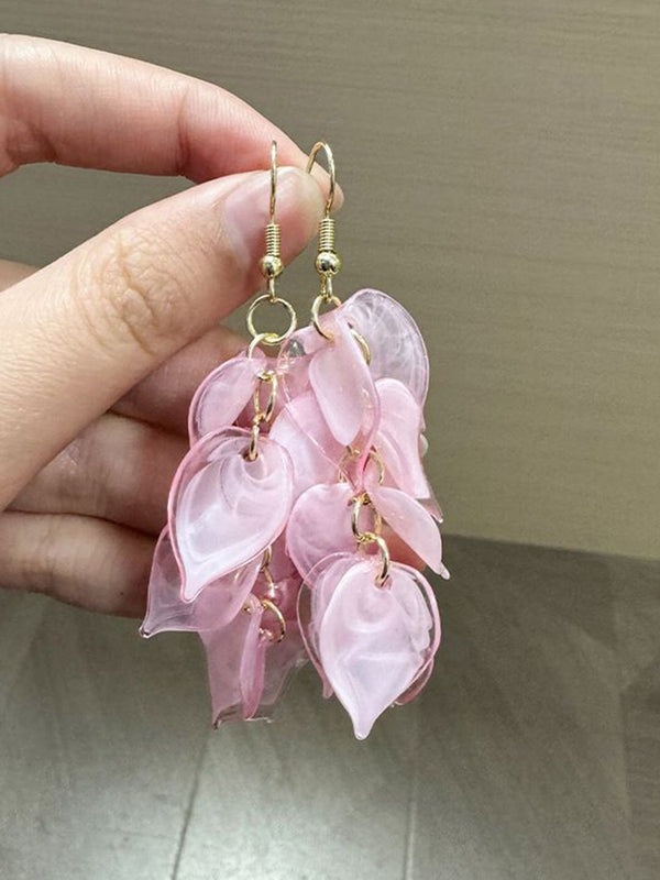 Leaf Shaped Drop Earrings