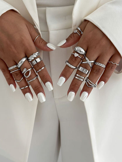 Set Of 24 Gold-Plated Finger Ring