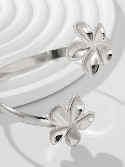 Women Silver-Plated Cuff Bracelet