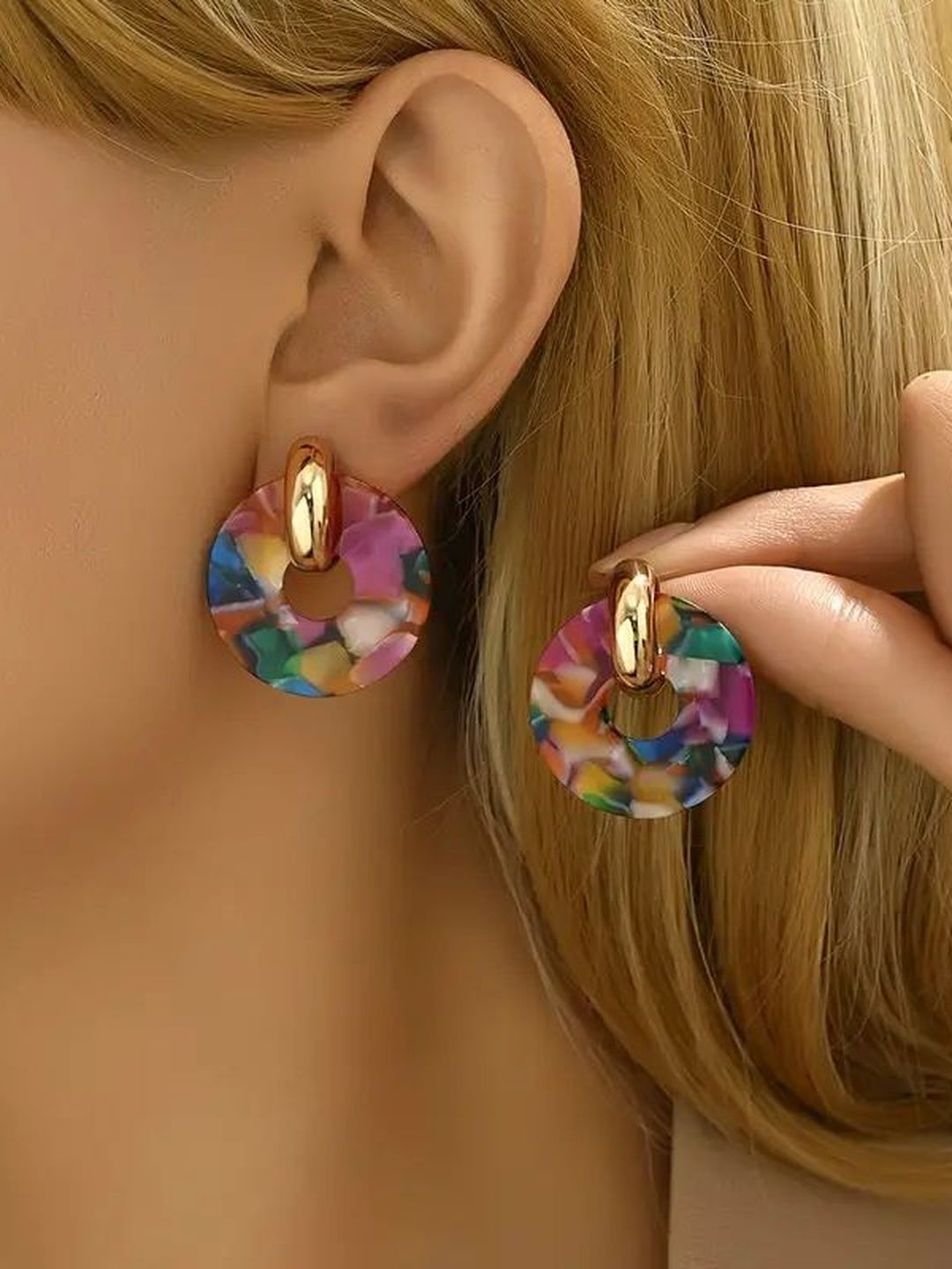 Circular Studs Earrings