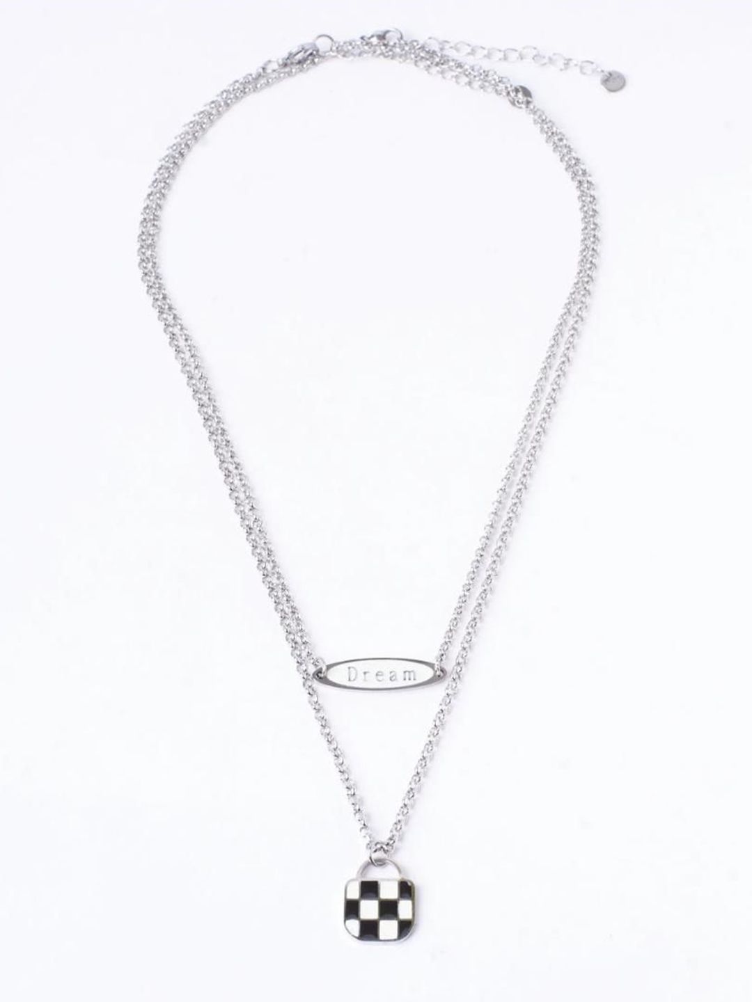 SALTY Stainless Steel Monochromatic Marvel Pendant with Chain