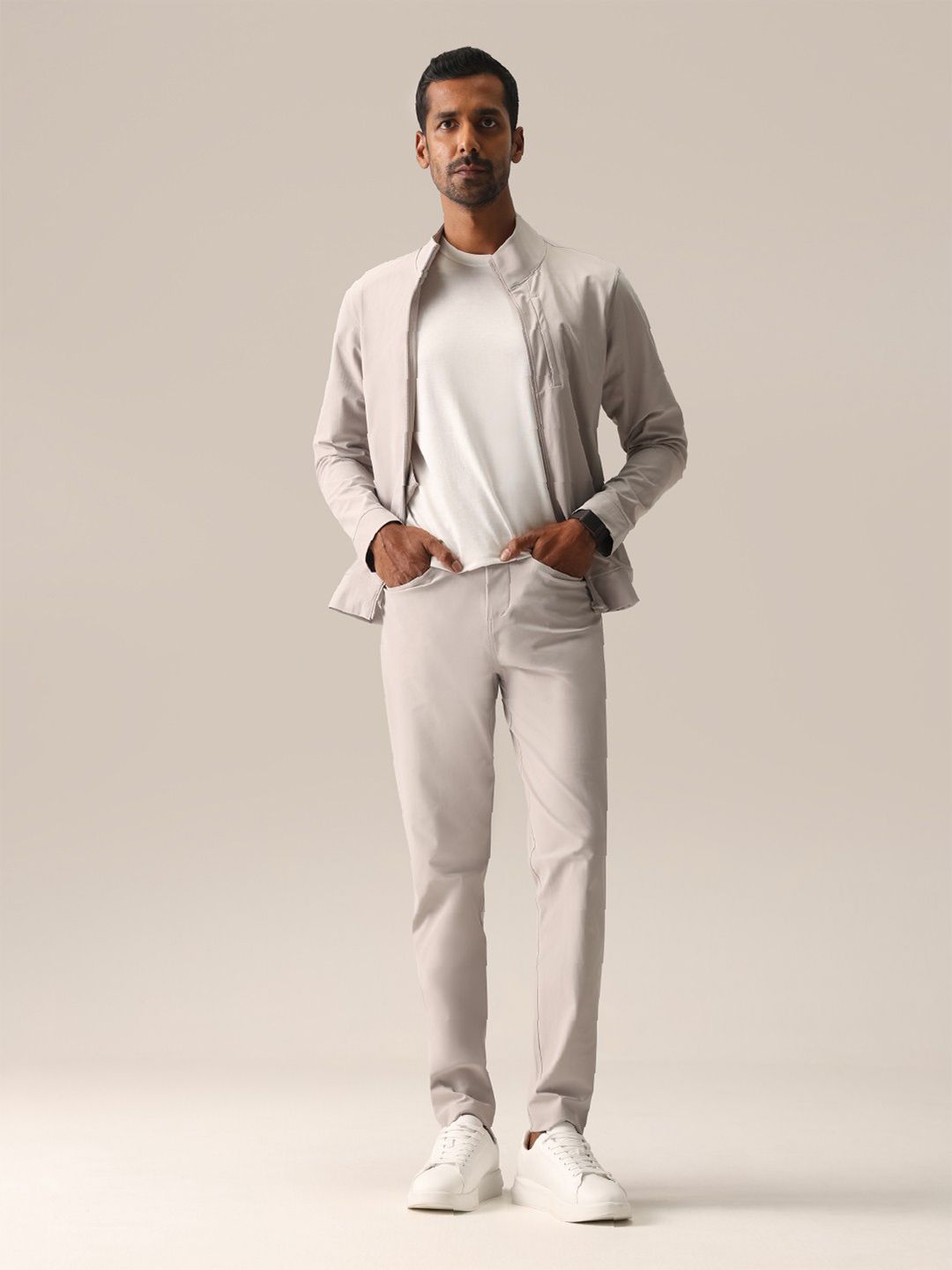 Men Lightweight Open Front Jacket