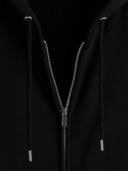 Loose Fit Zip-Through Hoodie
