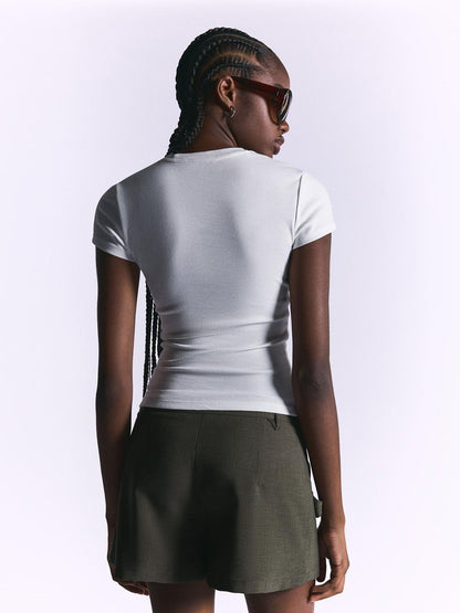 Short sleeve crew neck T-shirt