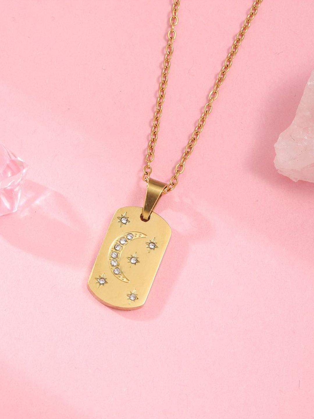 SALTY Stainless Steel Pendant With Chain
