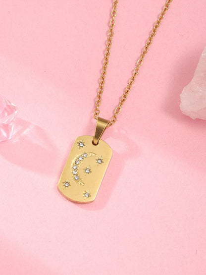 SALTY Stainless Steel Pendant With Chain