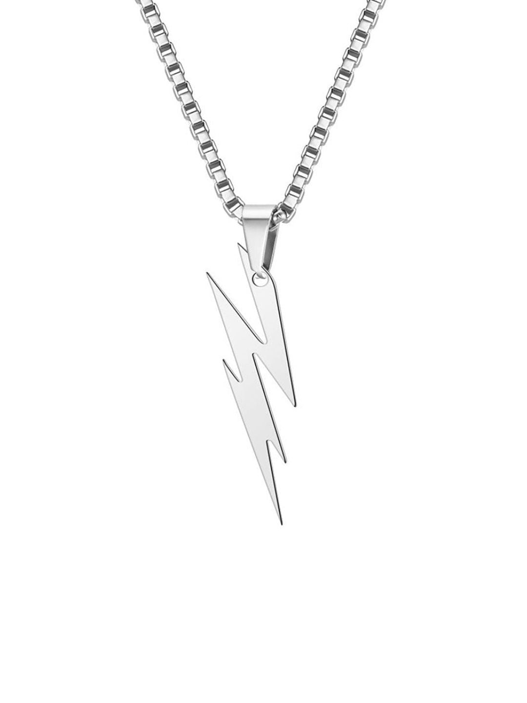 SALTY Pack of 2 Men Silver Voltage Necklace