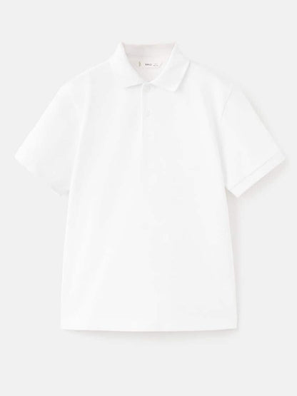 Kids Boys Pack Of 4 Polo Collar Pure Cotton T-shirt