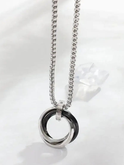 SALTY Set Of 2 Rebel & Rocky Pendant With Chain