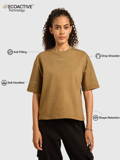 Women Oversized Printed Graphic T-shirt