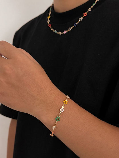 Men Gold-Plated Multistrand Bracelet