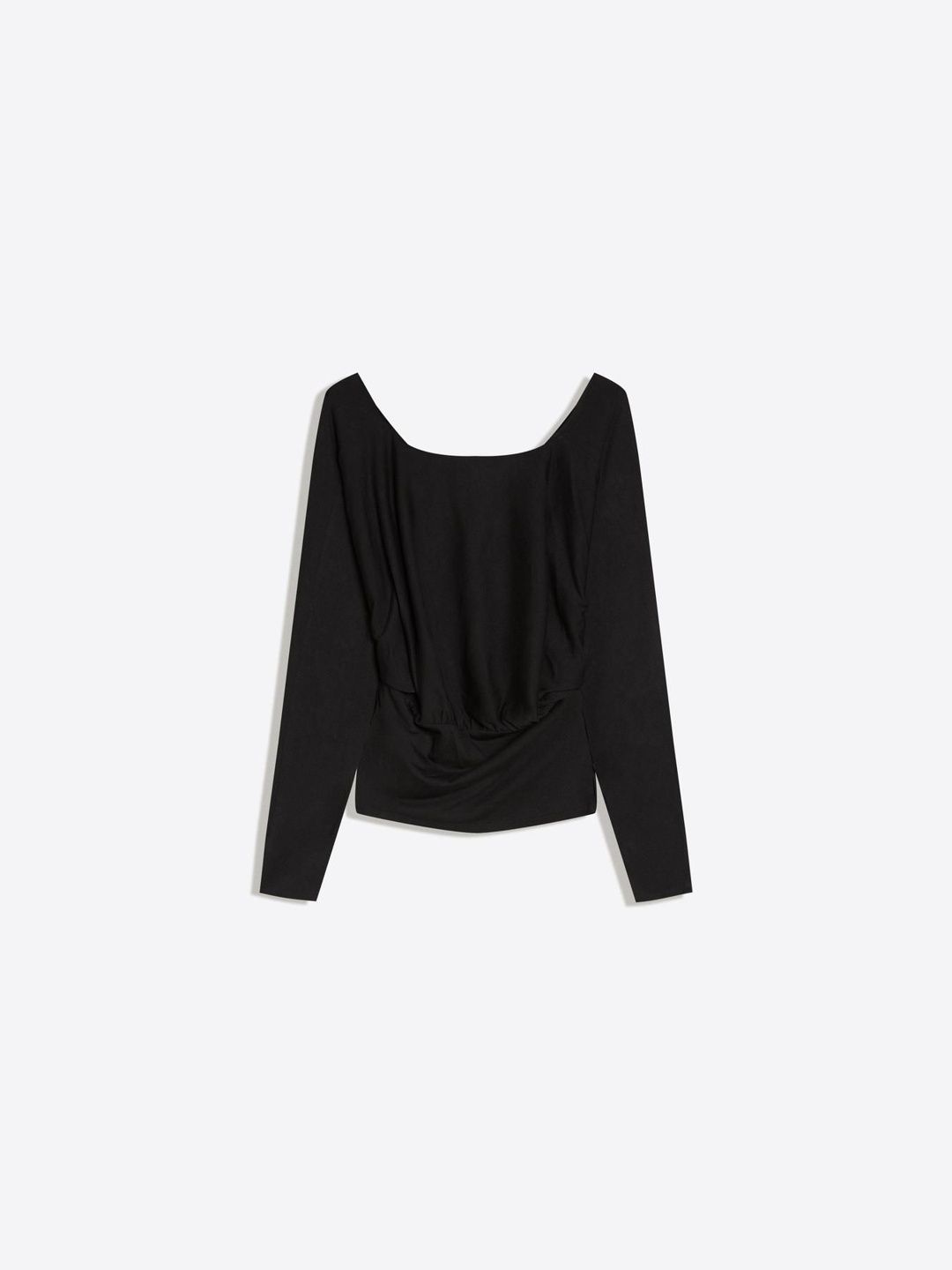 Long sleeve ruched T-shirt