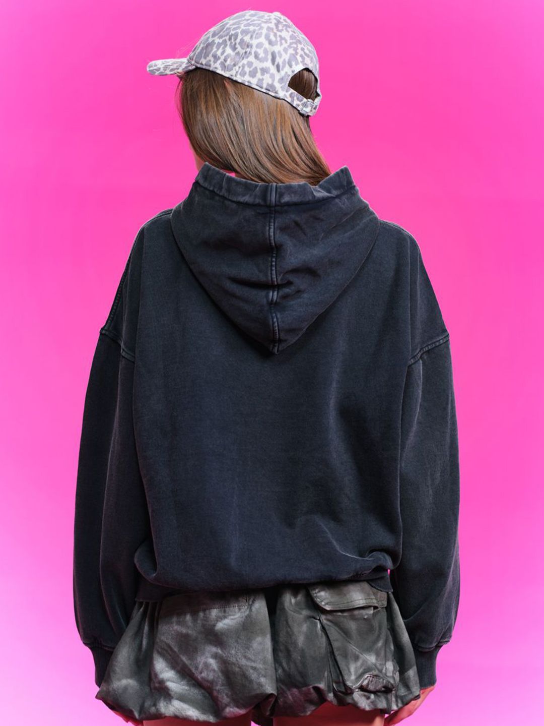 Women Printed Hooded Sweatshirt