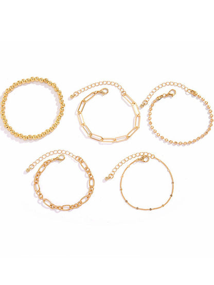 Women 5 Gold-Plated Armlet Bracelet
