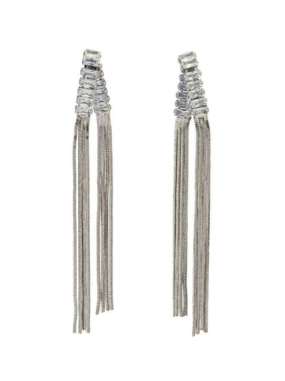 SALTY Stone Studded Contemporary Aurora Radiant Glow Drop Earrings
