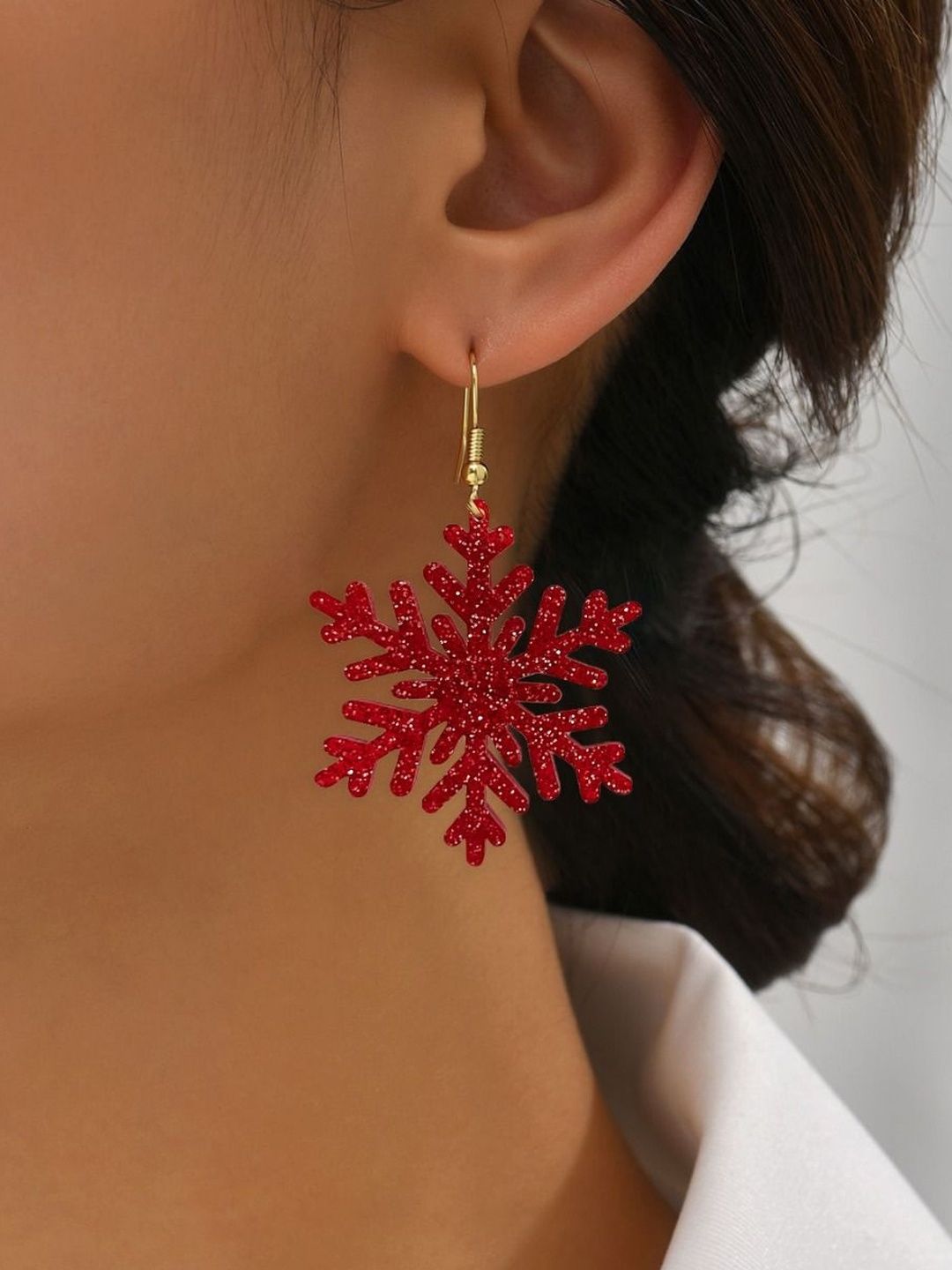 Leaf Shaped Drop Earrings