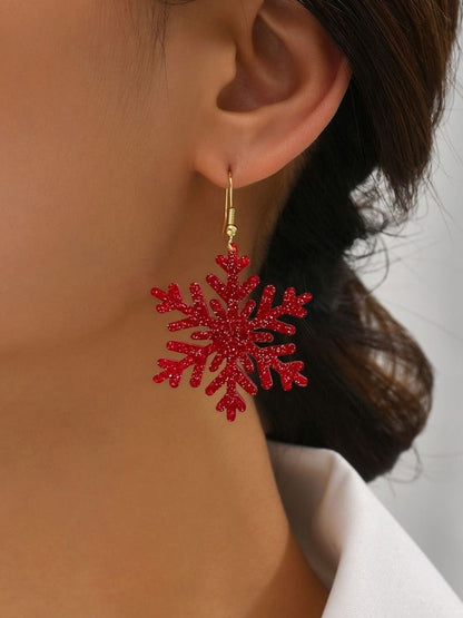 Leaf Shaped Drop Earrings