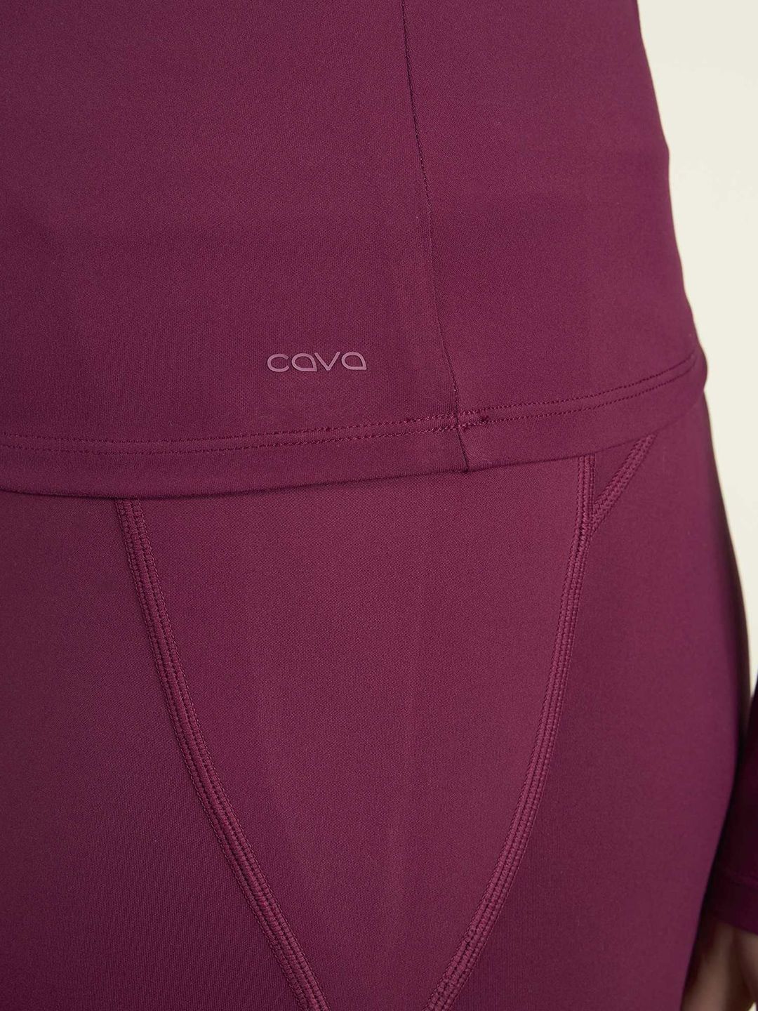Women Burgundy Sculpt Scoop Top