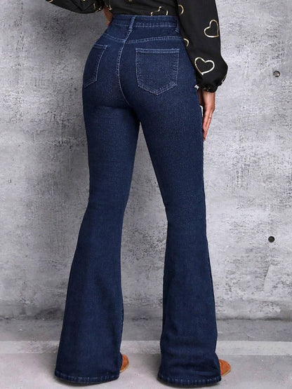 Women Jean Bootcut High-Rise Light Fade Stretchable Jeans