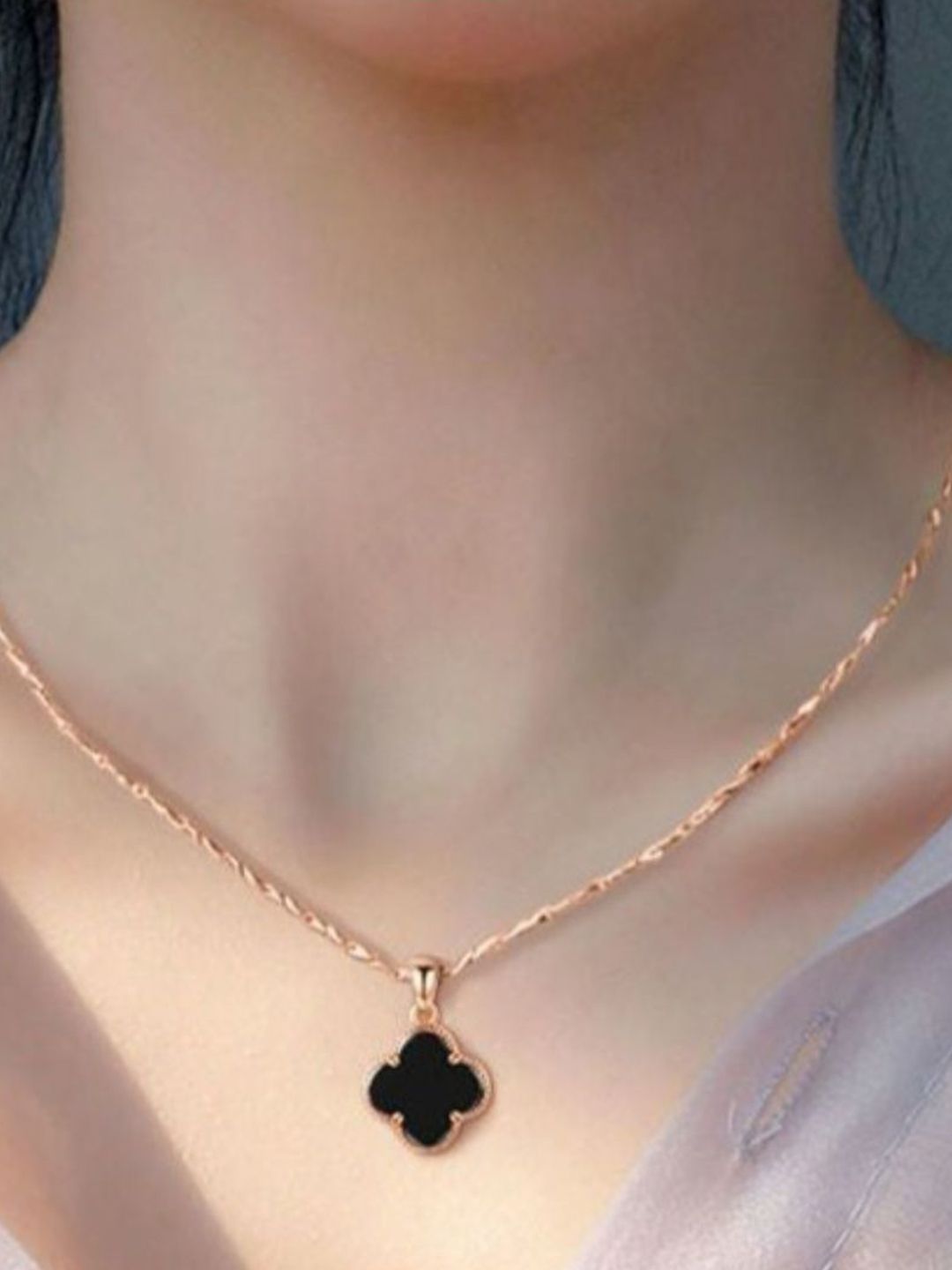 SALTY Gold-Tone Floral-Shaped Necklace and Earrings