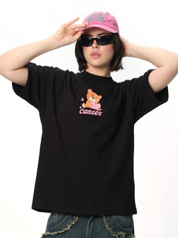 Women Cancer Core Oversized T-Shirt