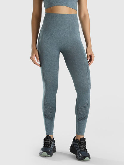 Women Solid Ankle Length Gym Tights