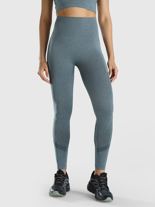 Women Solid Ankle Length Gym Tights