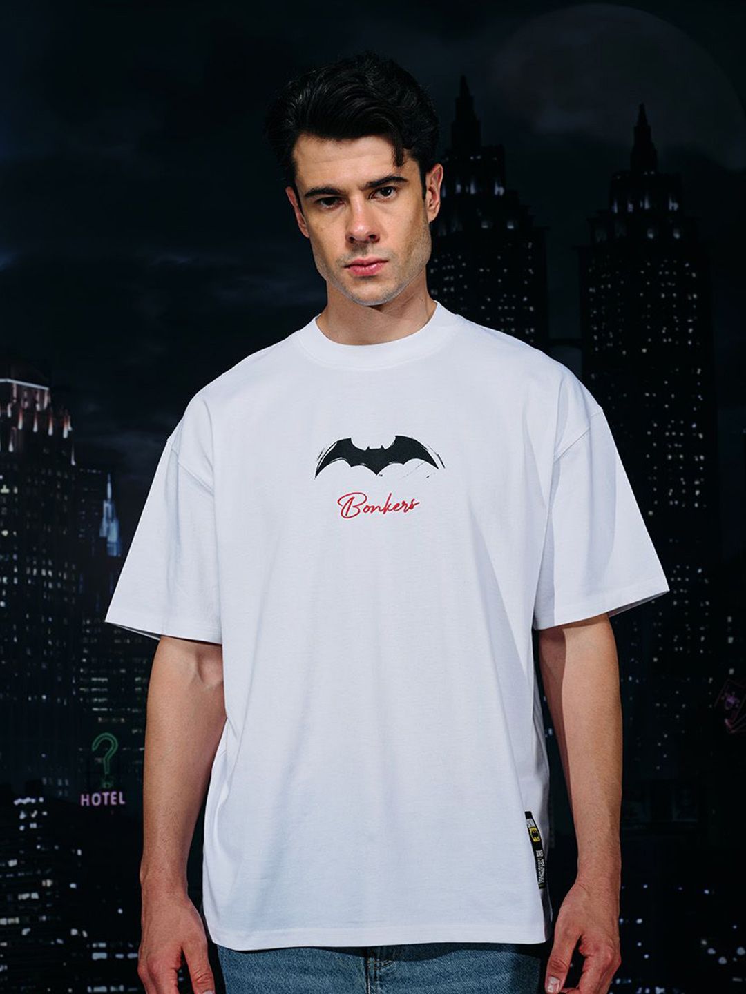 Men Batman Printed Pockets T-shirt
