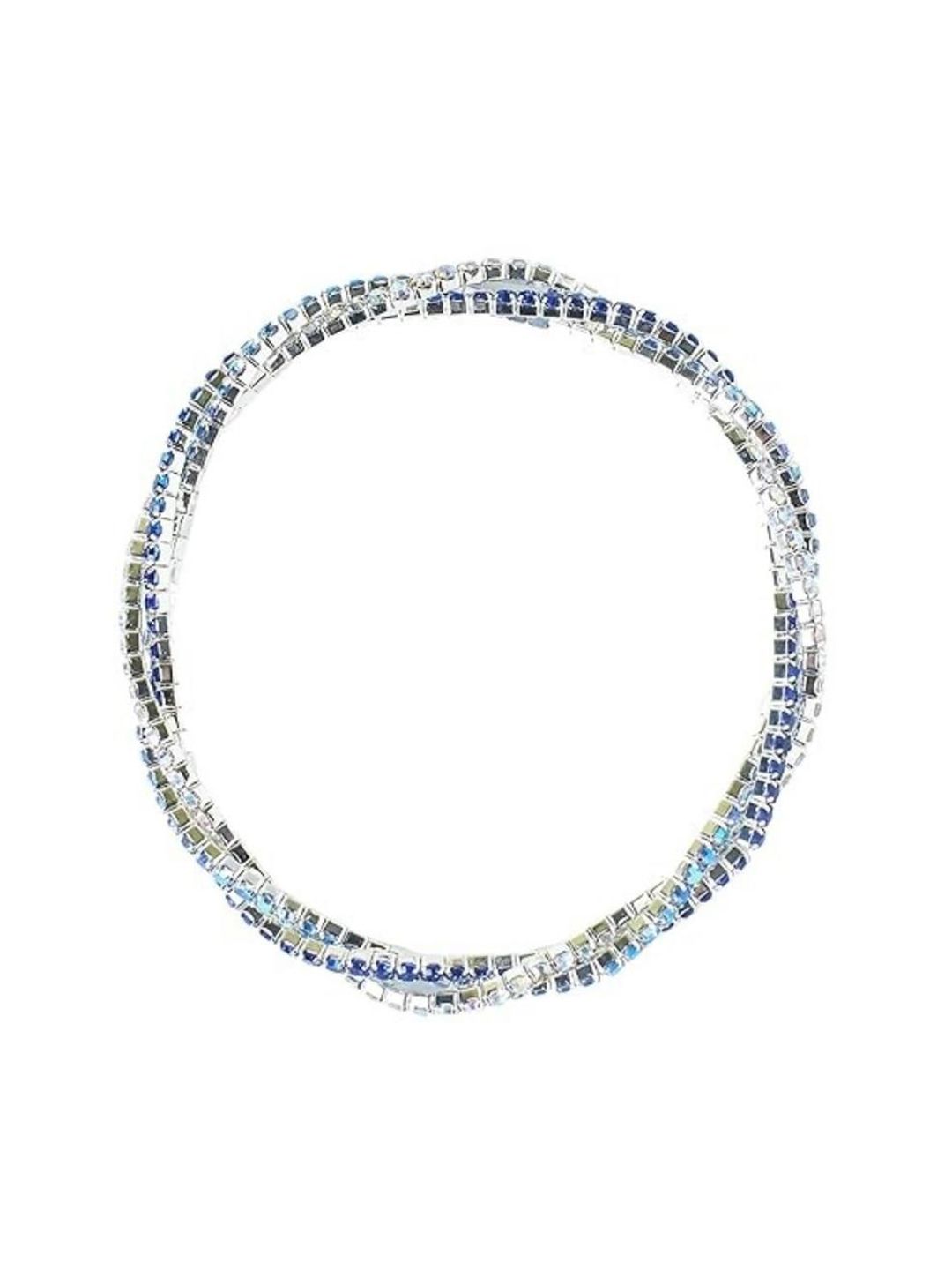 SALTY Women Artificial Stones Studded Elasticated Bracelet