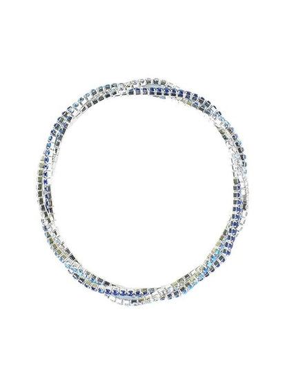 SALTY Women Artificial Stones Studded Elasticated Bracelet