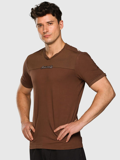 Men Printed V-Neck T-shirt